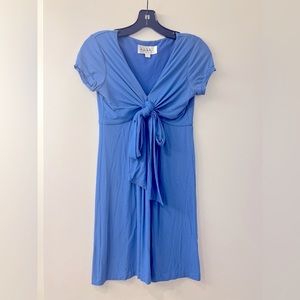 Nicole Miller Dress in blue with tie - size P